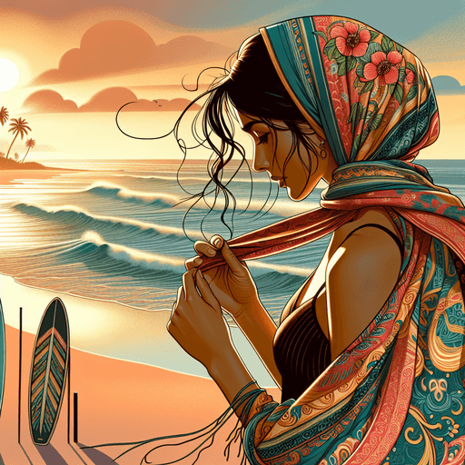 Cara Memadukan Scarf untuk Tambahan Fashion di Pantai